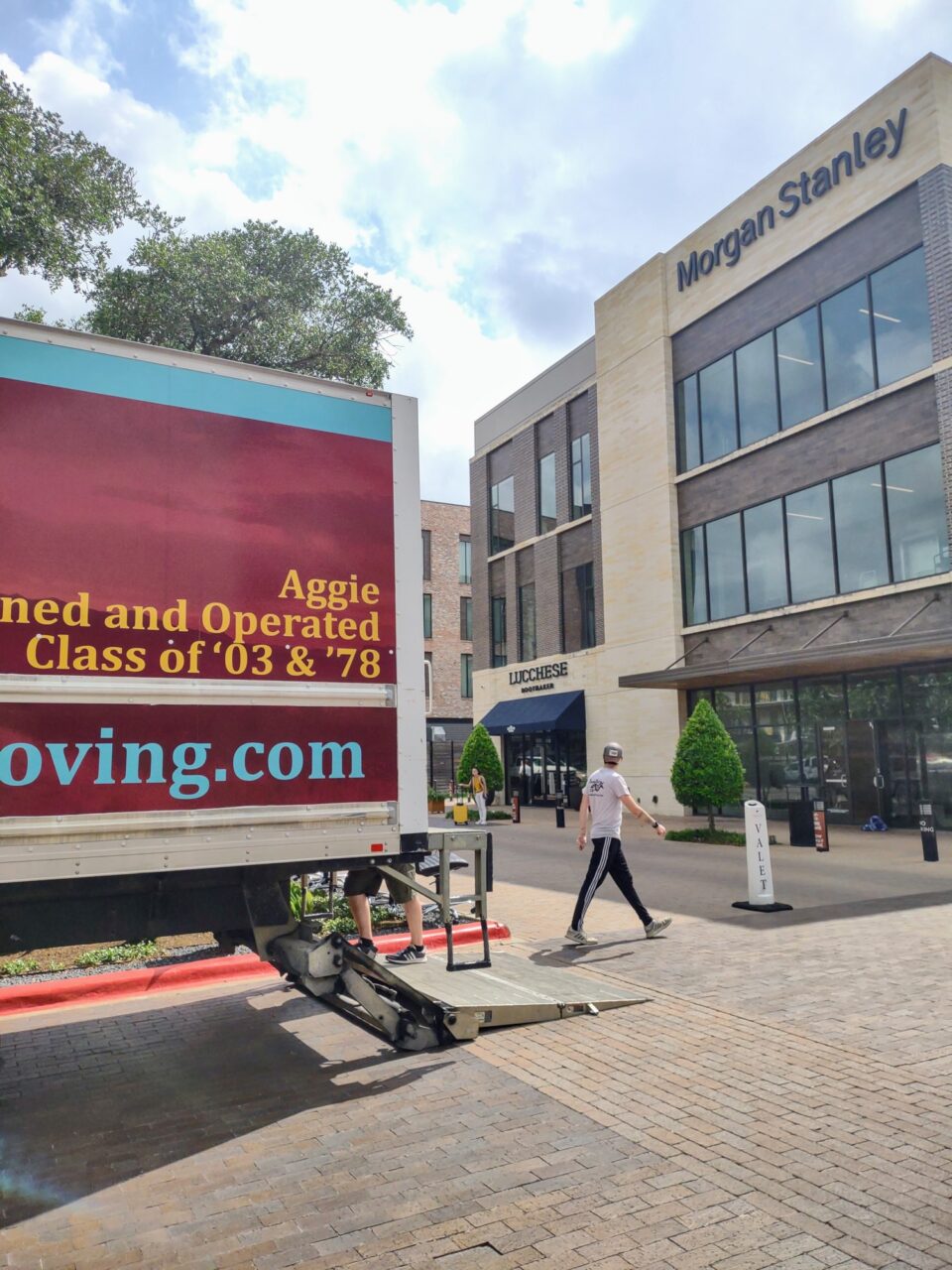 RoadStar Moving truck aiding in commercial moving in Bryan-College Station, TX