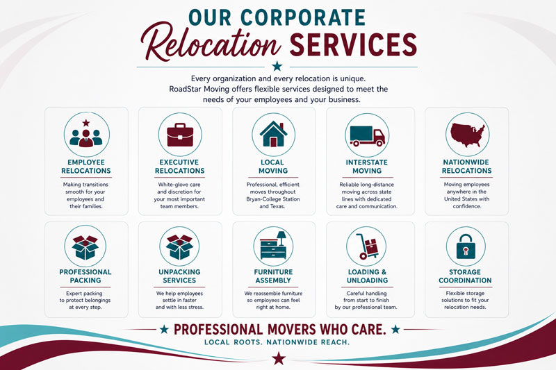 Corporate relocation service plan.